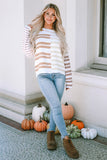 Blocked Drop Shoulder Slouchy Sweater