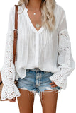 Rekindle Eyelet Button Up Top