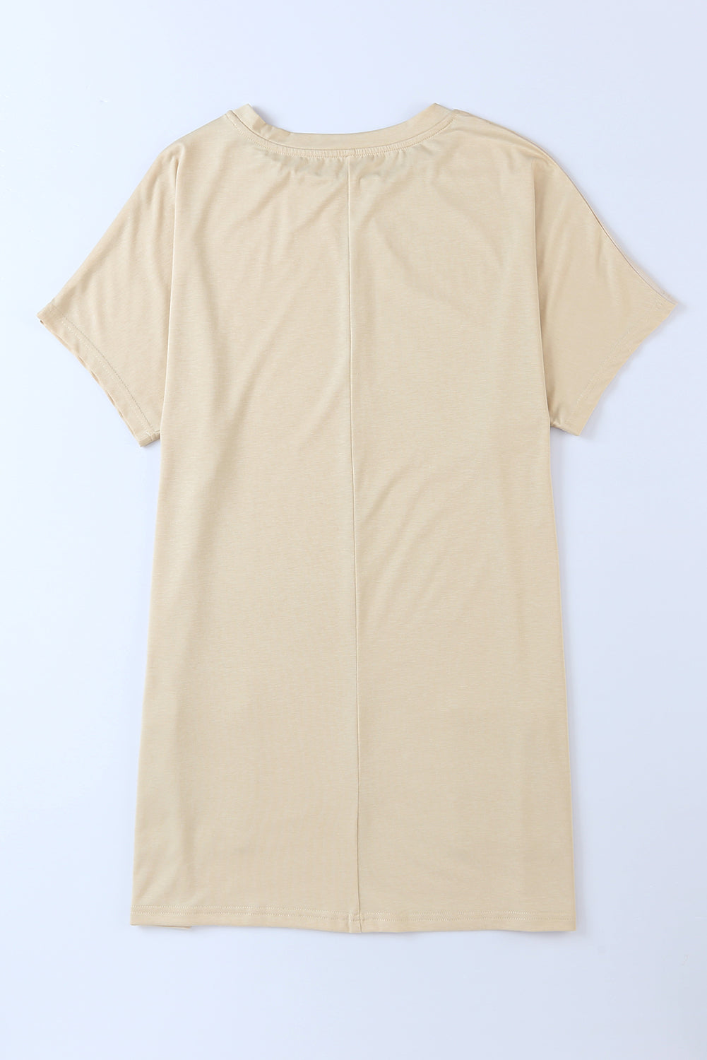 Side Pockets Short Sleeve Tunic Top