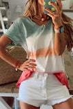 Tie-dye V Neck T-shirt