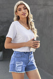 Gypsy Mid-rise Distressed Denim Shorts