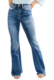 Medium Wash High Rise Flare Jeans