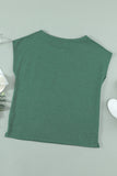 Pocketed Tee with Side Slits