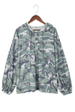 Long Sleeve Camo Print Oversize Hoodie