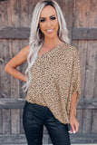 Leopard Print Ladder Keyhole Tank Top