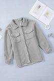 Flap Pockets Button Front Jacket