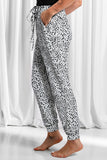 Animal Spots Drawstring Lounge Jogger Pants