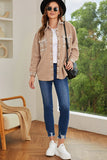 Plaid Patchwork Buttoned Sherpa Shirt Jacket