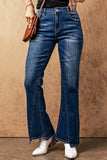 Medium Wash High Rise Flare Jeans