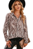 Animal Print Buttons Shirt