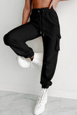 Drawstring Jogger Pants with Cargo Pockets