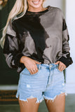 Tie-Dye Round Neck Pullover Sweatshirt