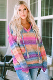 Ombre Kangaroo Pocket Hooded Sweater