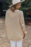 Parchment Hello Floral Embroidered Knit Loose Sweater