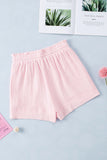 Drawstring Waist Pocketed Lounge Shorts