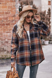 Multicolor Plaid Print Flap Pocket Shirt