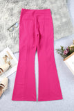 Split Hem High Waist Pants