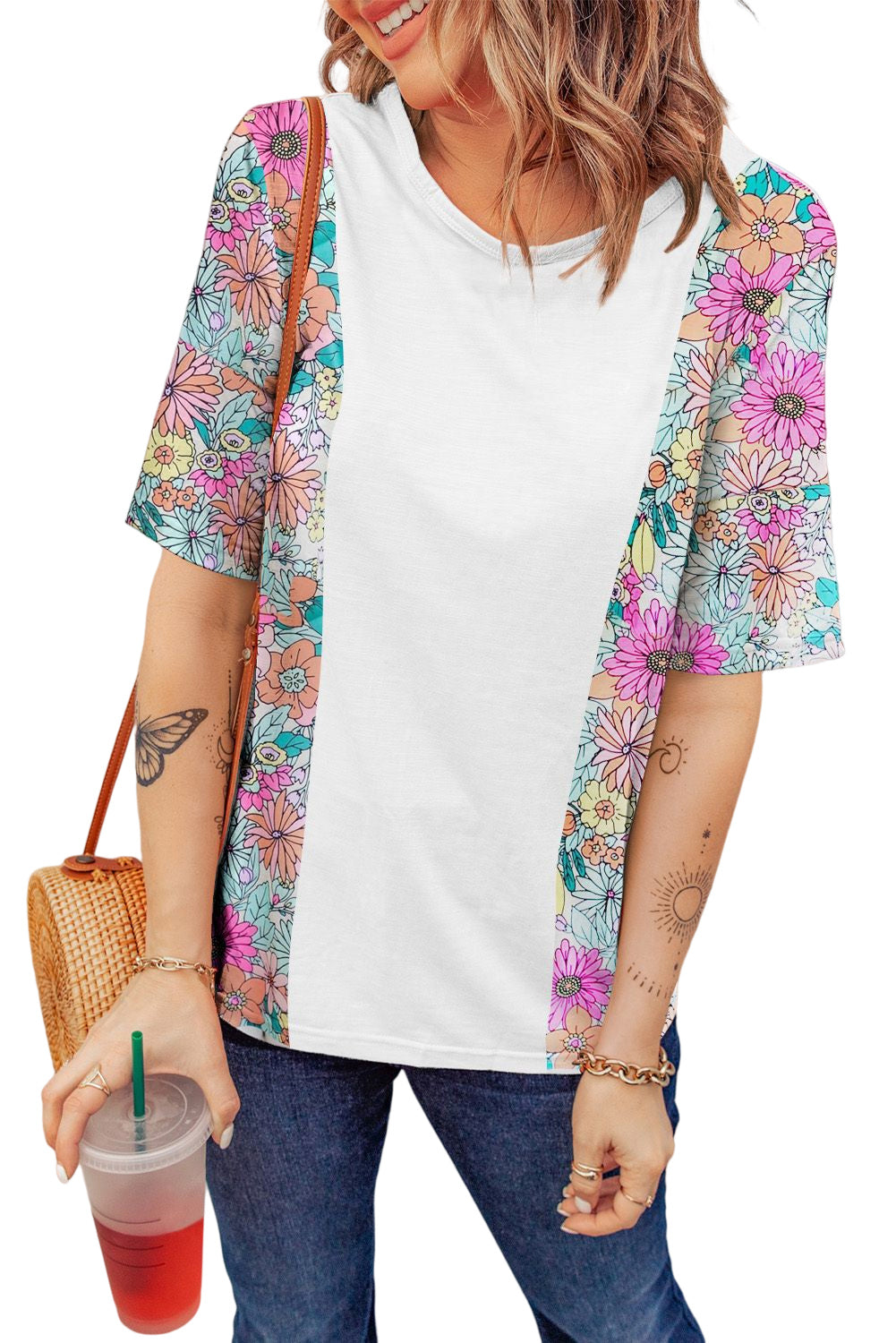 Floral Print Sleeveless Tank Top