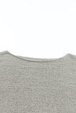 Solid Drop Shoulder Pullover Sweater