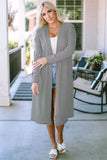 Open Front Long Cardigan