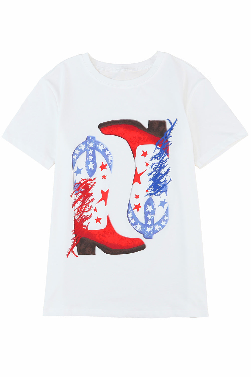 American Flag Boots Graphic Tee