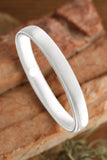 Silvery Stretchy Plated Metal Wide Bangle