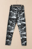 Animal Print Ripped Knee Leggings