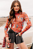 Rodeo Bound Printed Long Sleeve Bodysuit