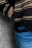 Striped Crew Neck Knit Sweater