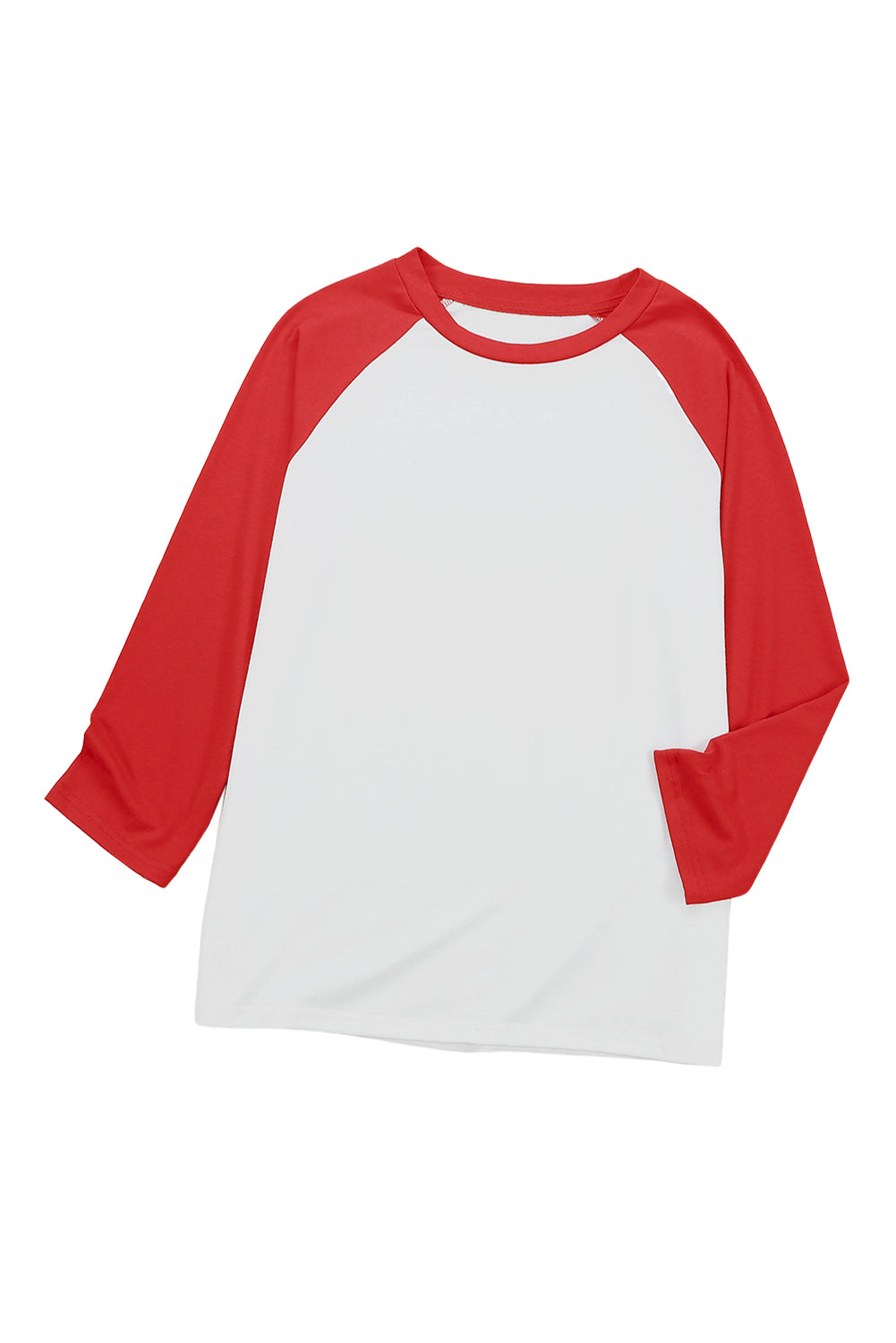 Color Block Raglan Sleeve Pullover Top