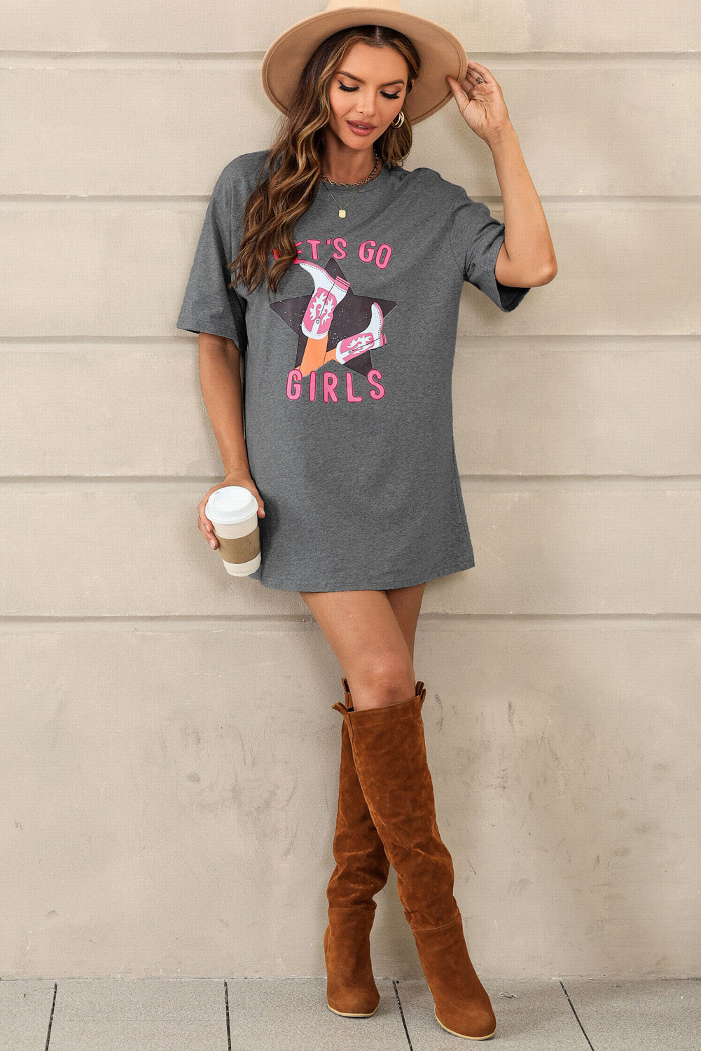 Lets Go Girls Western Graphic Tee