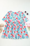 Boho Print Sleeveless High Waist Long Floral Dress