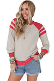 Color Block Raglan Long Sleeve Top