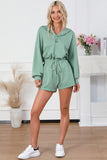 French Terry Hoodie Romper