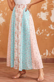 Multi Floral Print Maxi Skirt