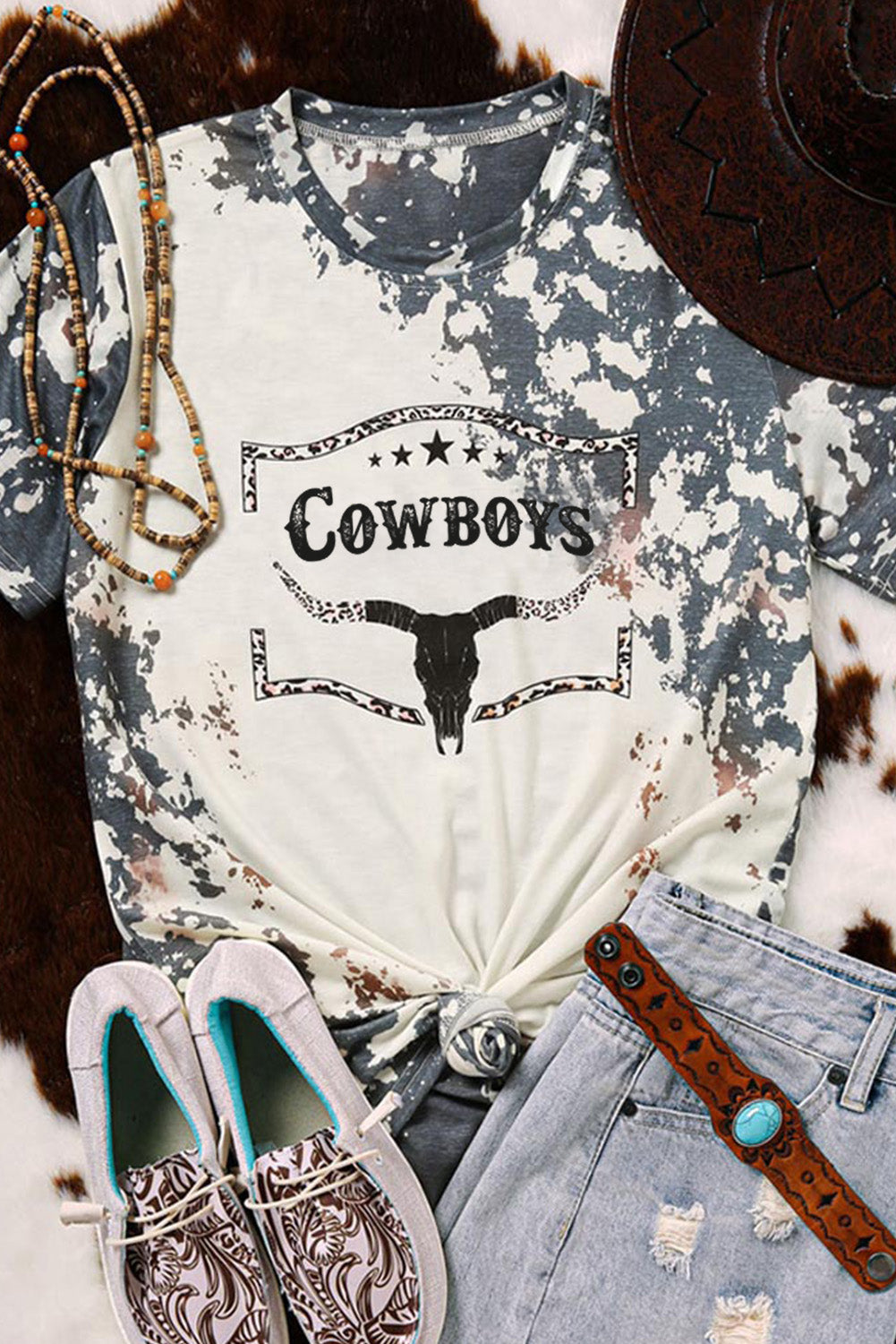 Western Cow Horn Graphic Tee