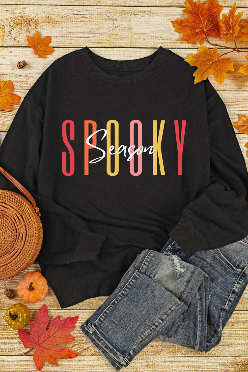 Spooky Season Halloween Fashion Graphic Sweatshirt