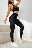 Animal Print Butt Lift High Waist Active Set