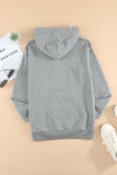 Sweat à capuche ample gris avec poche kangourou