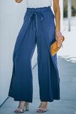 Wrap Wide Leg Pants with Tie