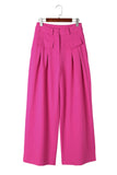 Ruched Sweeping Floor Wide Leg Pants