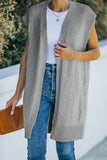 Pull cardigan basique gris