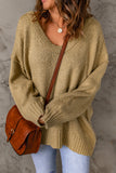 Ribbed Trim Oversize Sweater