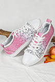 Ombre Leopard Print Casual Canvas Shoes