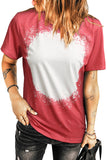 Tie-dyed Round Neck Short Sleeve T-shirt