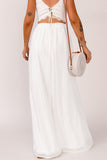 High Waist Maxi Skirt with Split