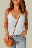 Lace Splicing V Neck Cami Top