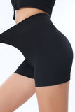 Textured Butt Lifting High Waist Yoga Shorts