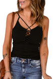 Criss Cross Spaghetti Strap Tank Top