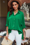 3/4 Puff Sleeve Oversize Shirt